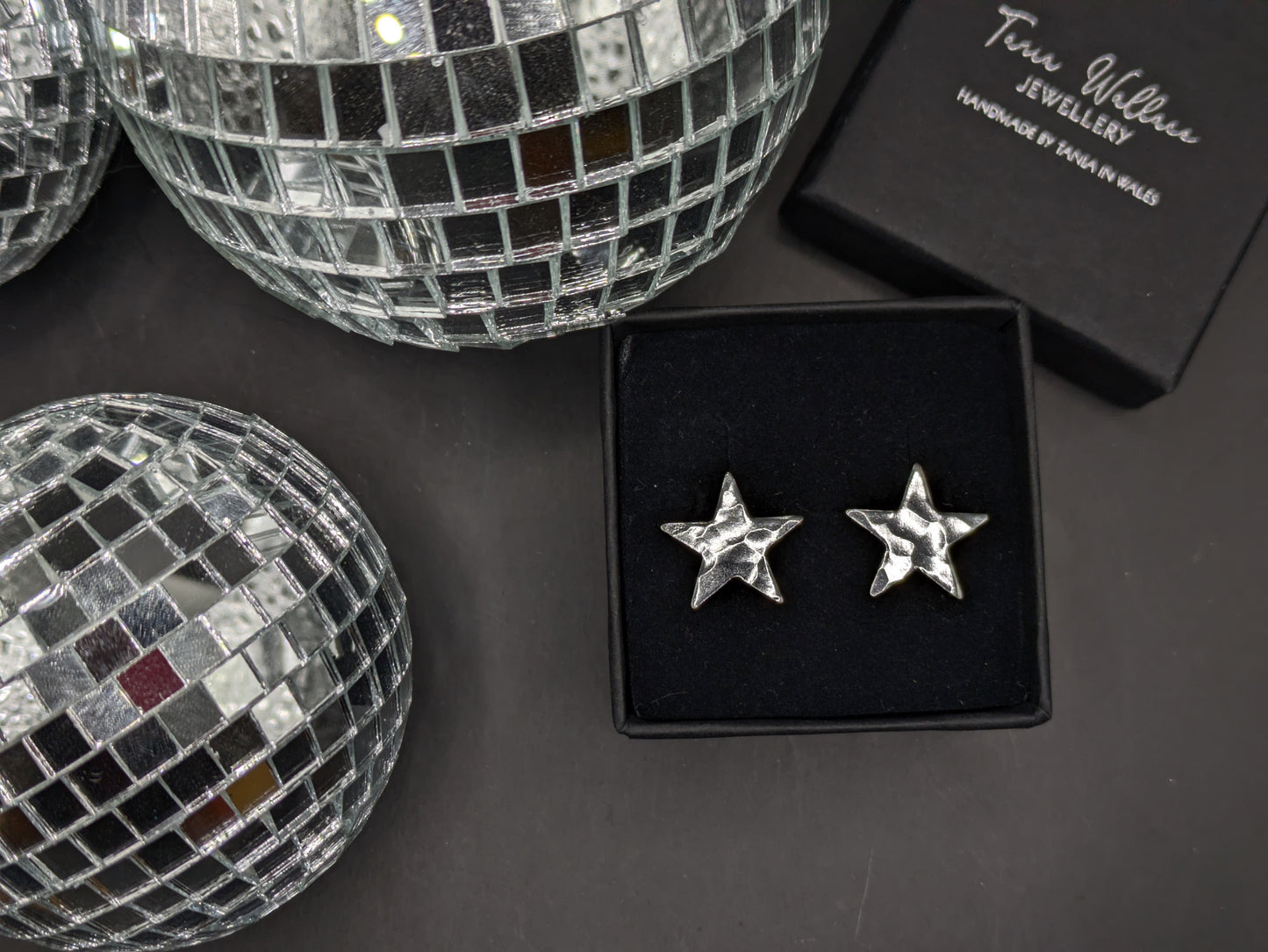 Textured Star Studs