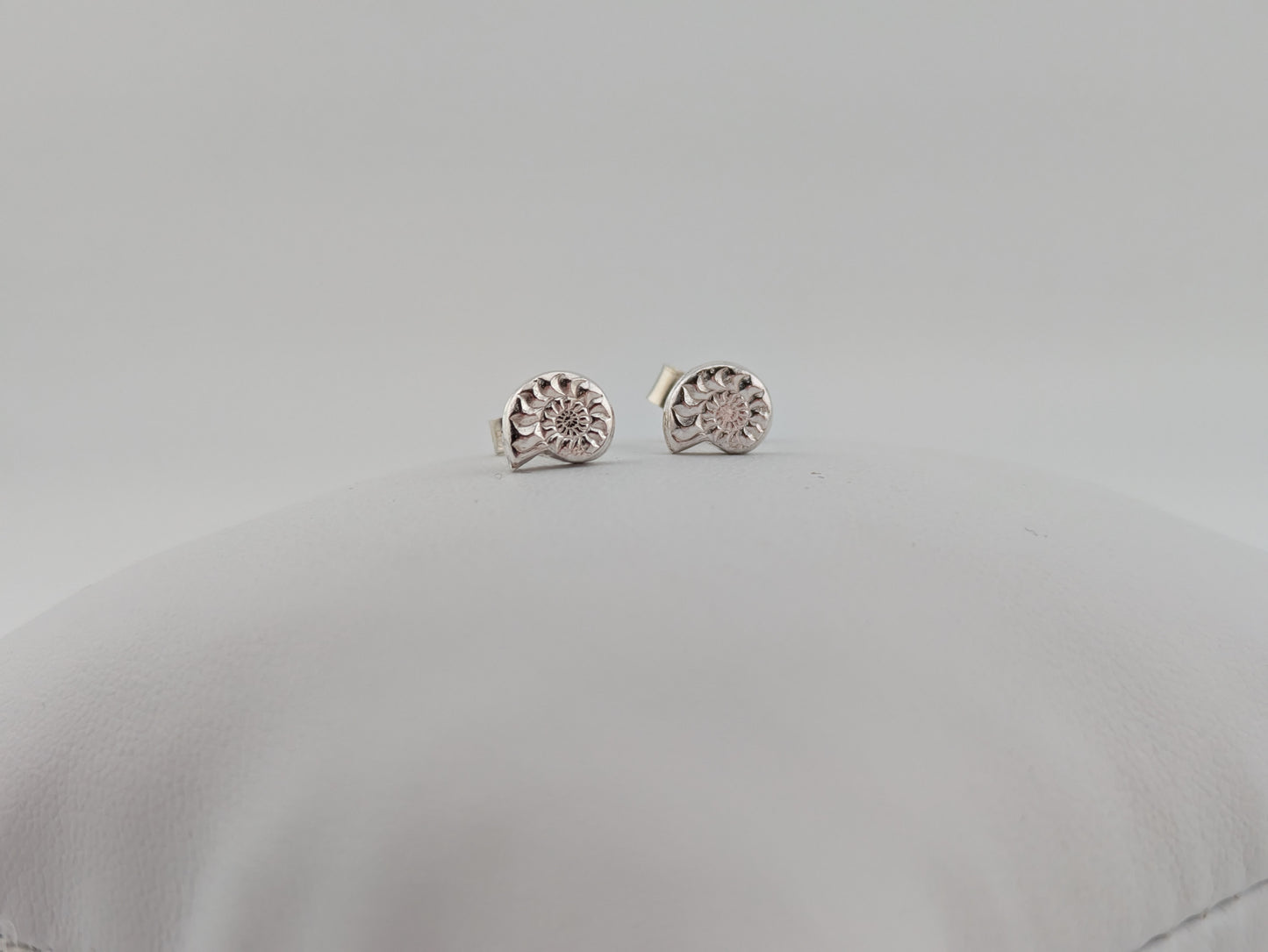 Sterling Silver Ammonite Studs