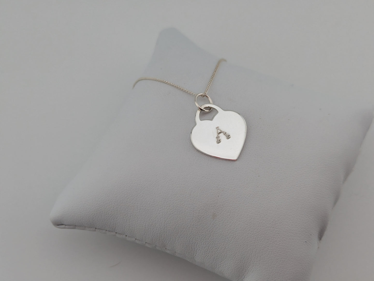 Heart Shaped Initial Pendant