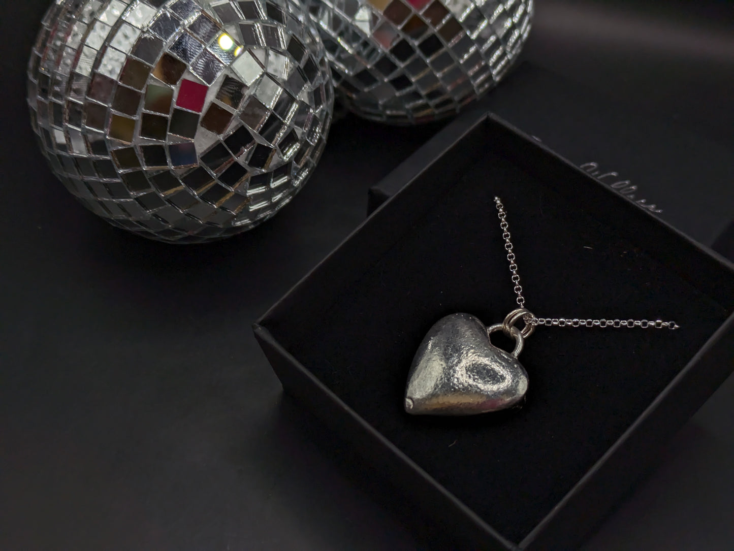 Large Sand Cast Heart Pendant