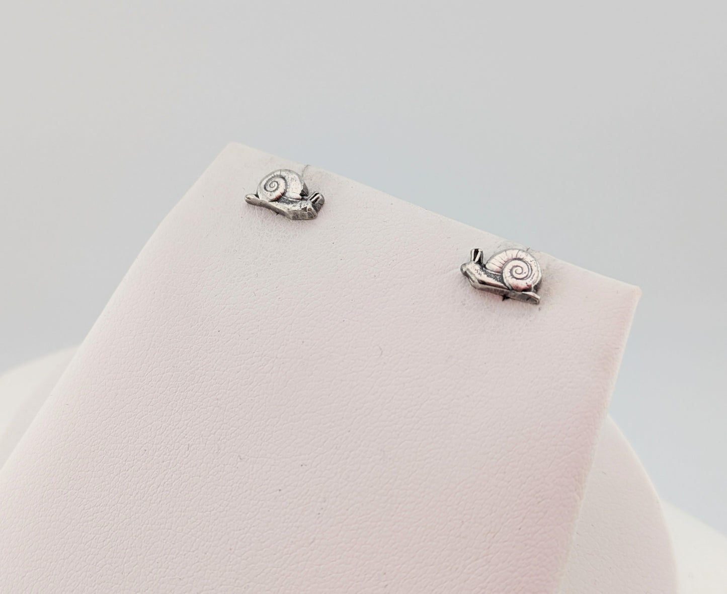 Sterling Silver Snail Studs