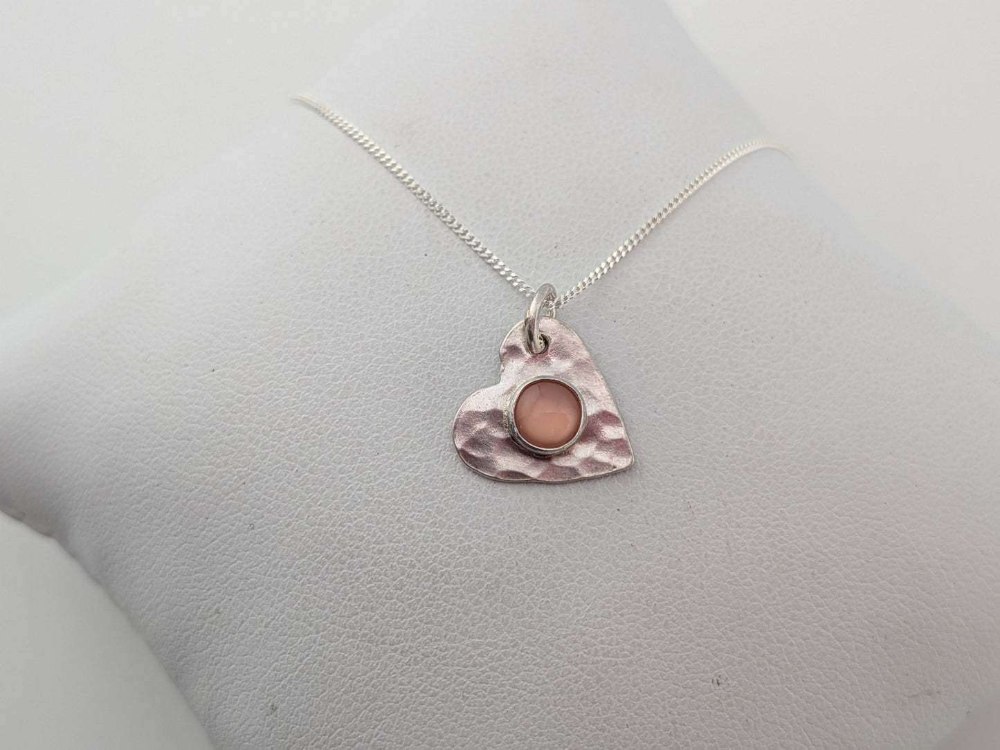 Mother of Pearl Heart Pendant
