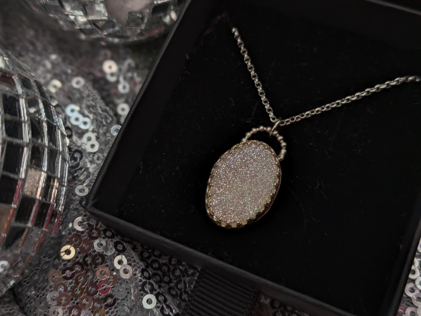 Druzy Quartz Pendant