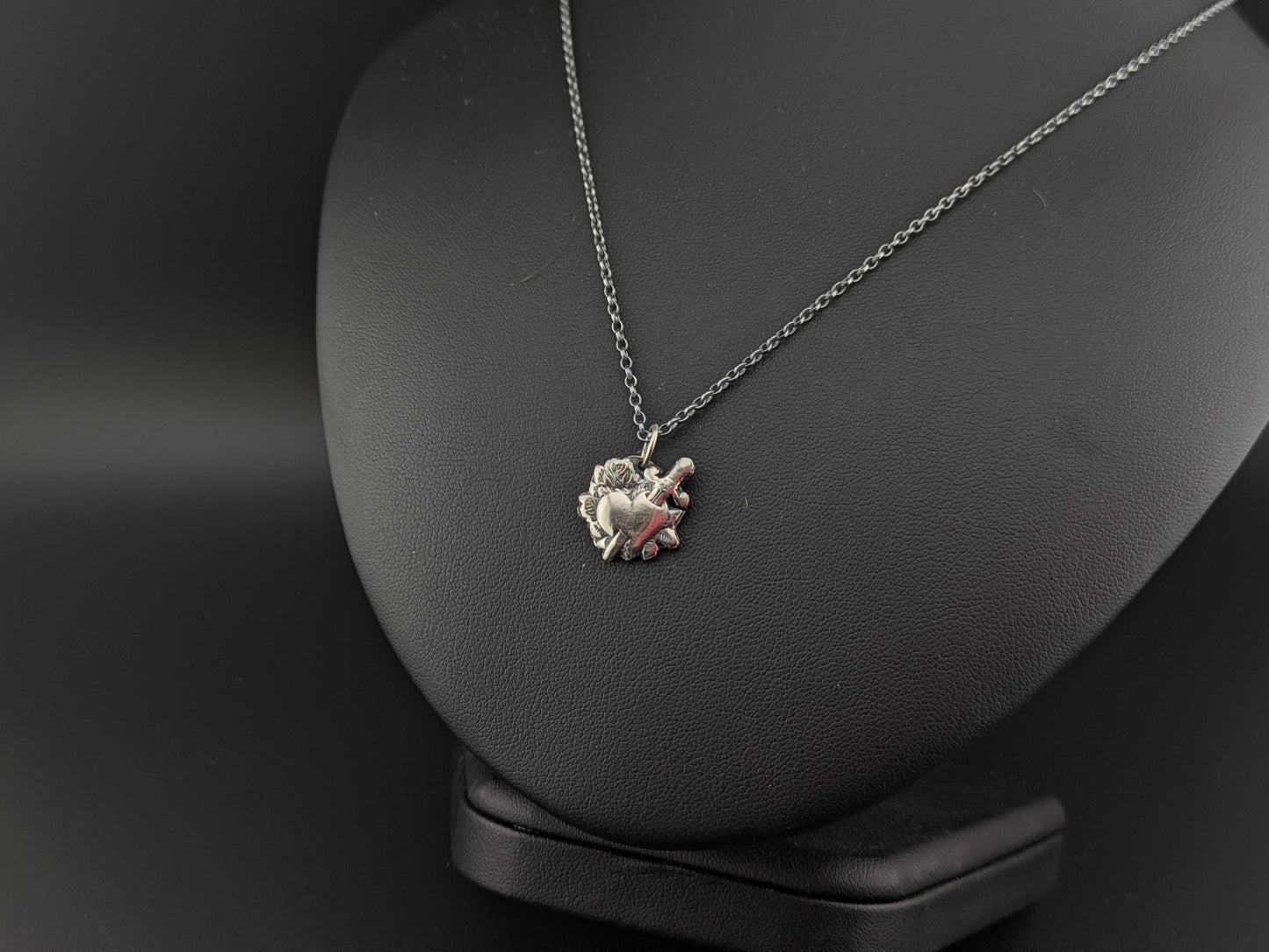 Heart and Dagger Pendant