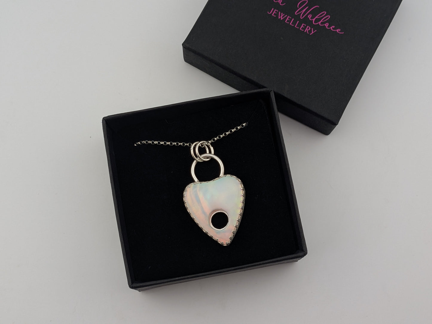 Aurora Opal Planchette Pendant