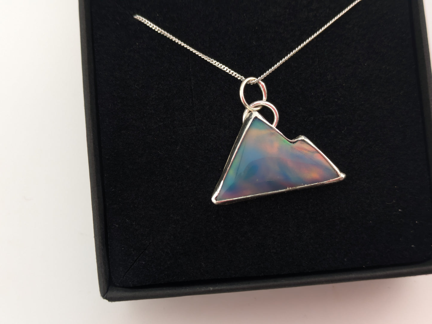 Aurora Opal Mountain Pendant