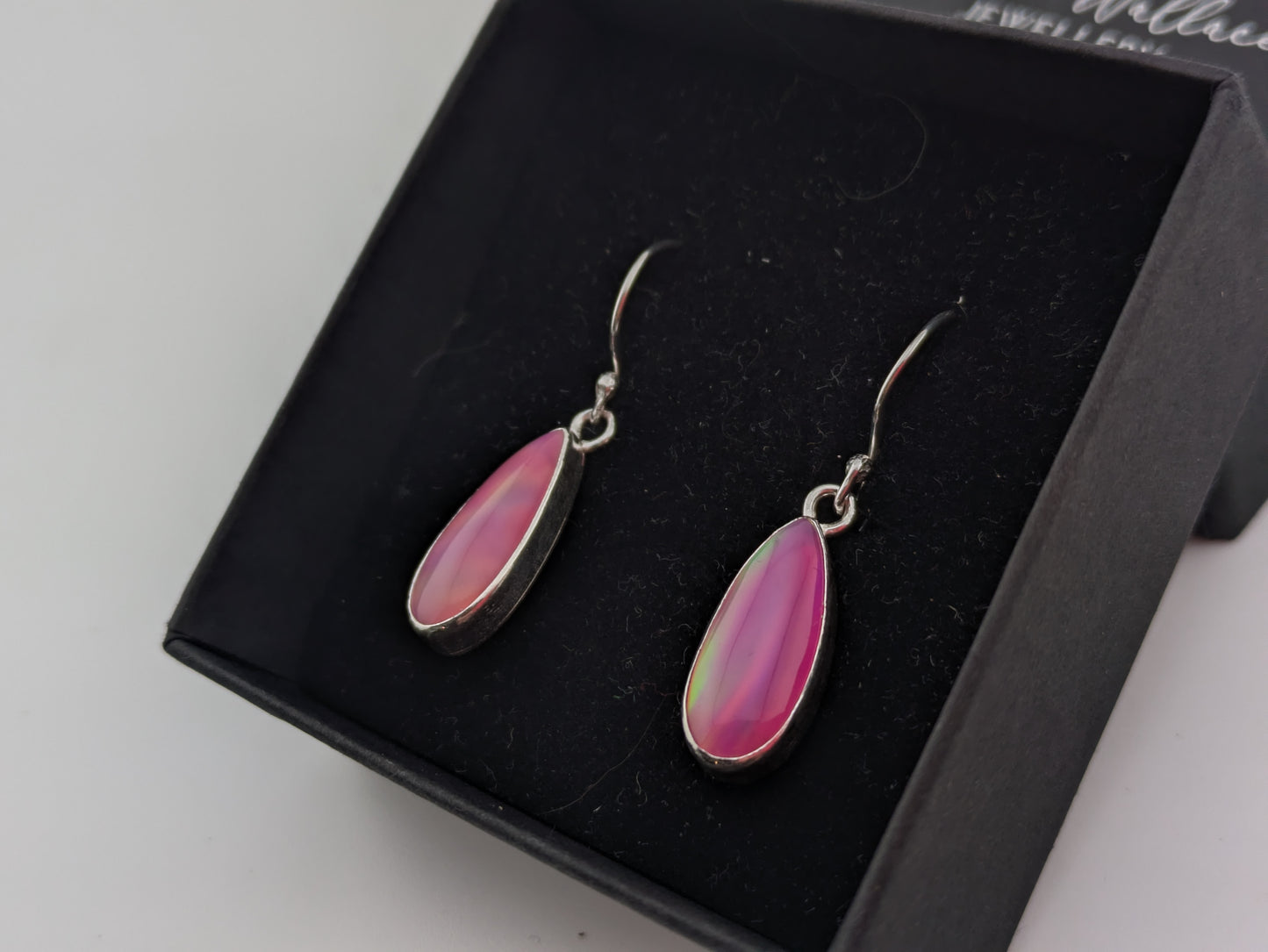 Hot Pink Aurora Opal Drops