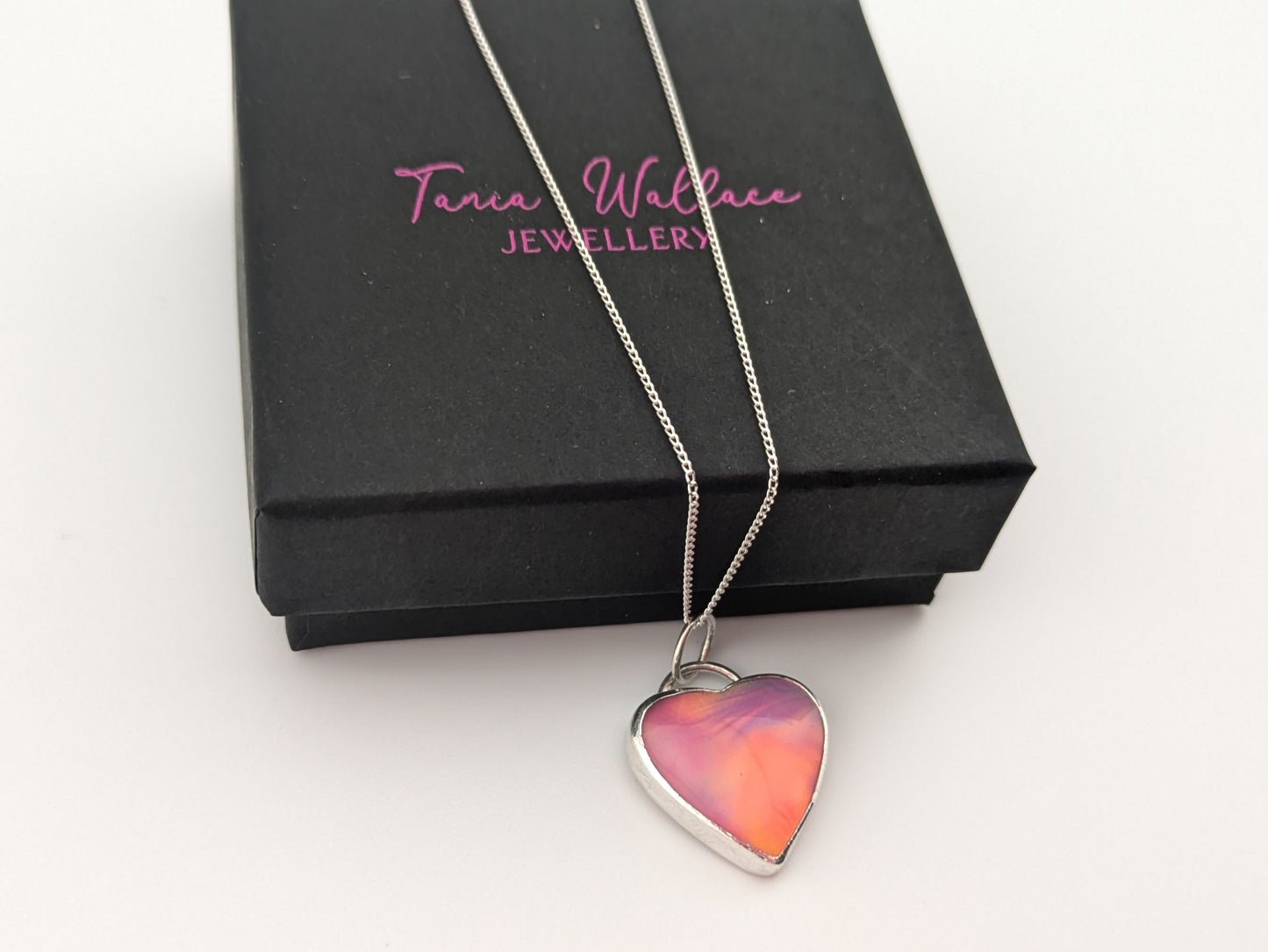 Aurora Opal Heart Pendant