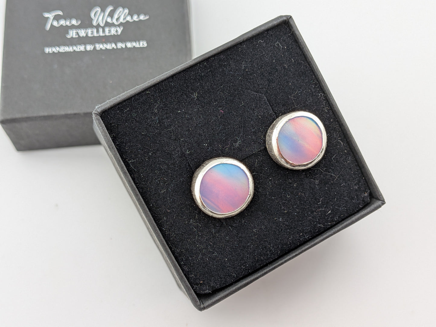 Green Aurora Opal Studs