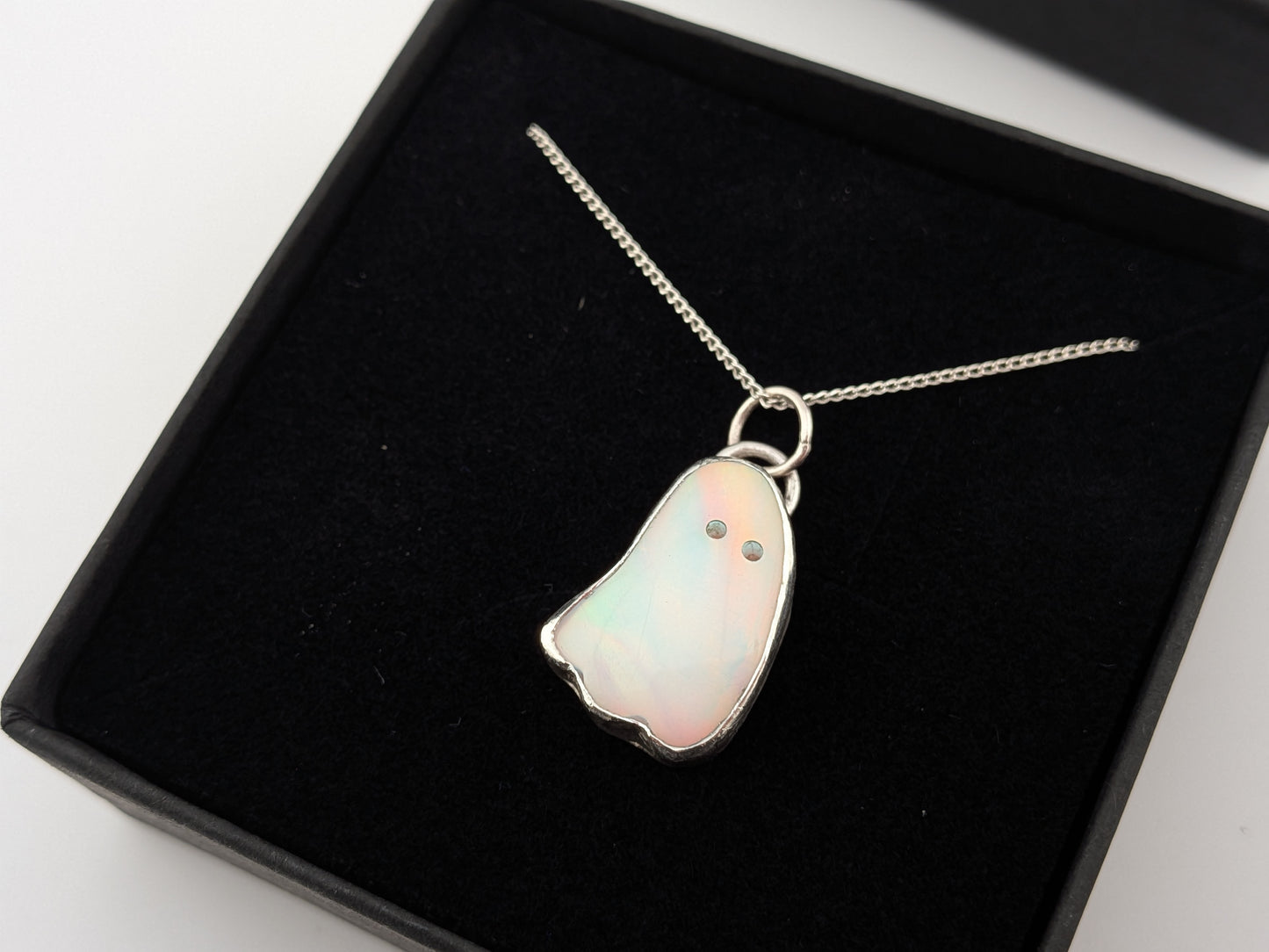 Aurora Opal Ghost Pendant