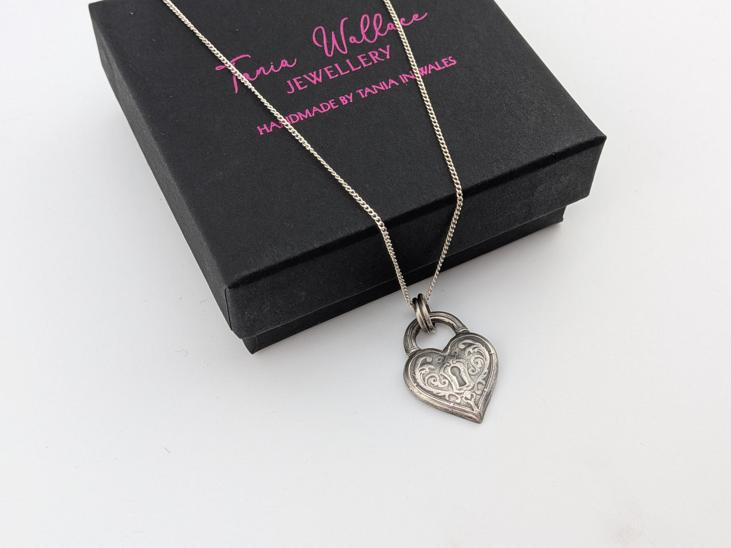 Heart Shaped Padlock Pendant