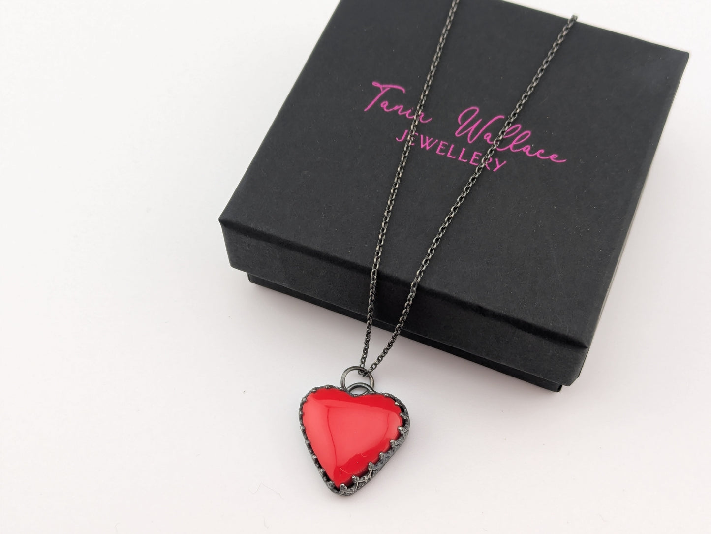 Red Pool Ball Heart Pendant