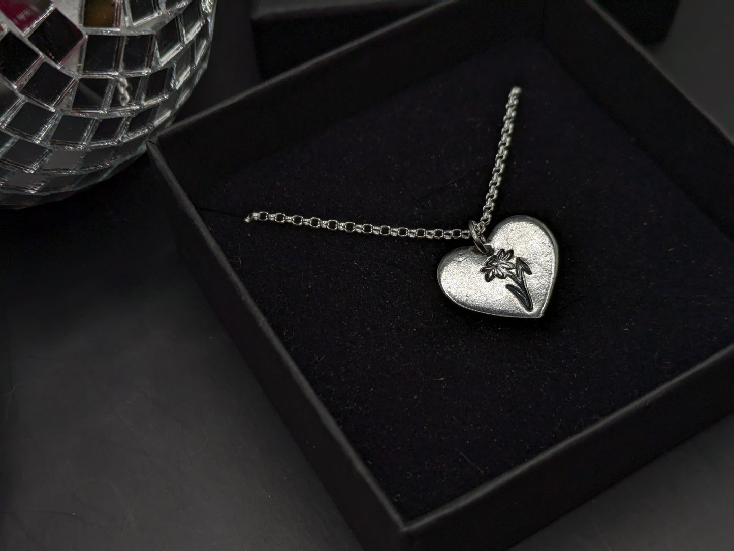 Daffodil Heart Pendant