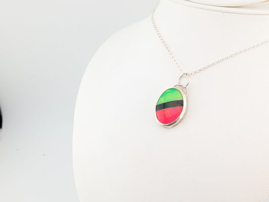 Neon Synthetic Opal Pendant