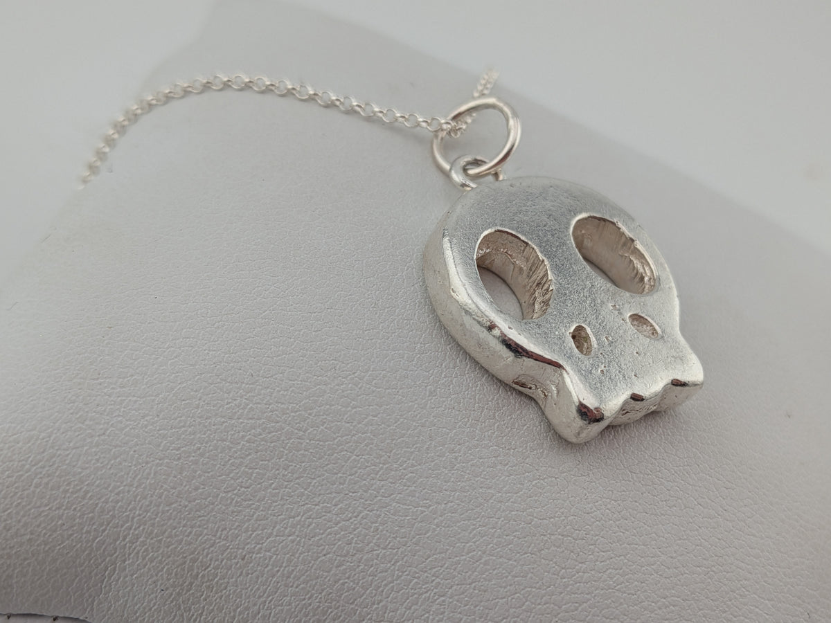Sand Cast Skull Pendant