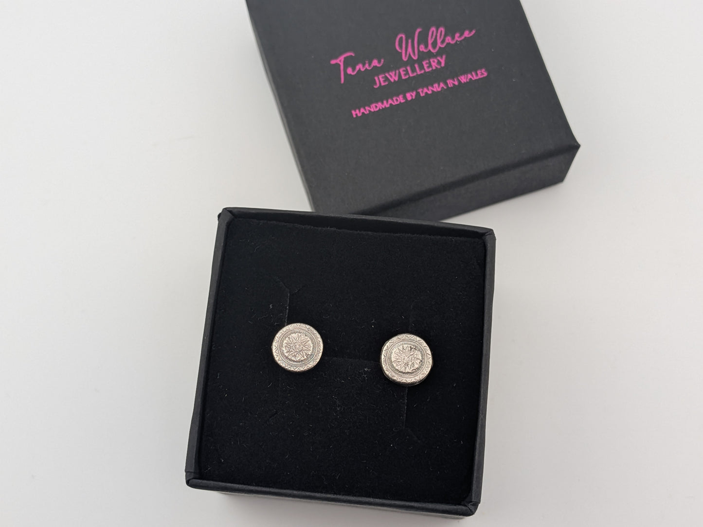 Rustic Aztec Sun Studs
