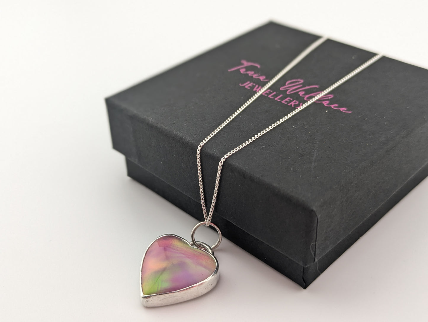 Aurora Opal Heart Pendant