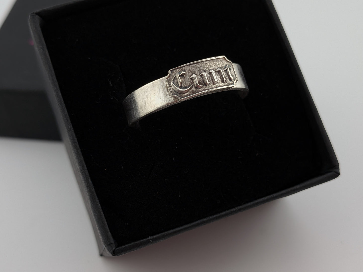 Sterling Silver C*nt Ring