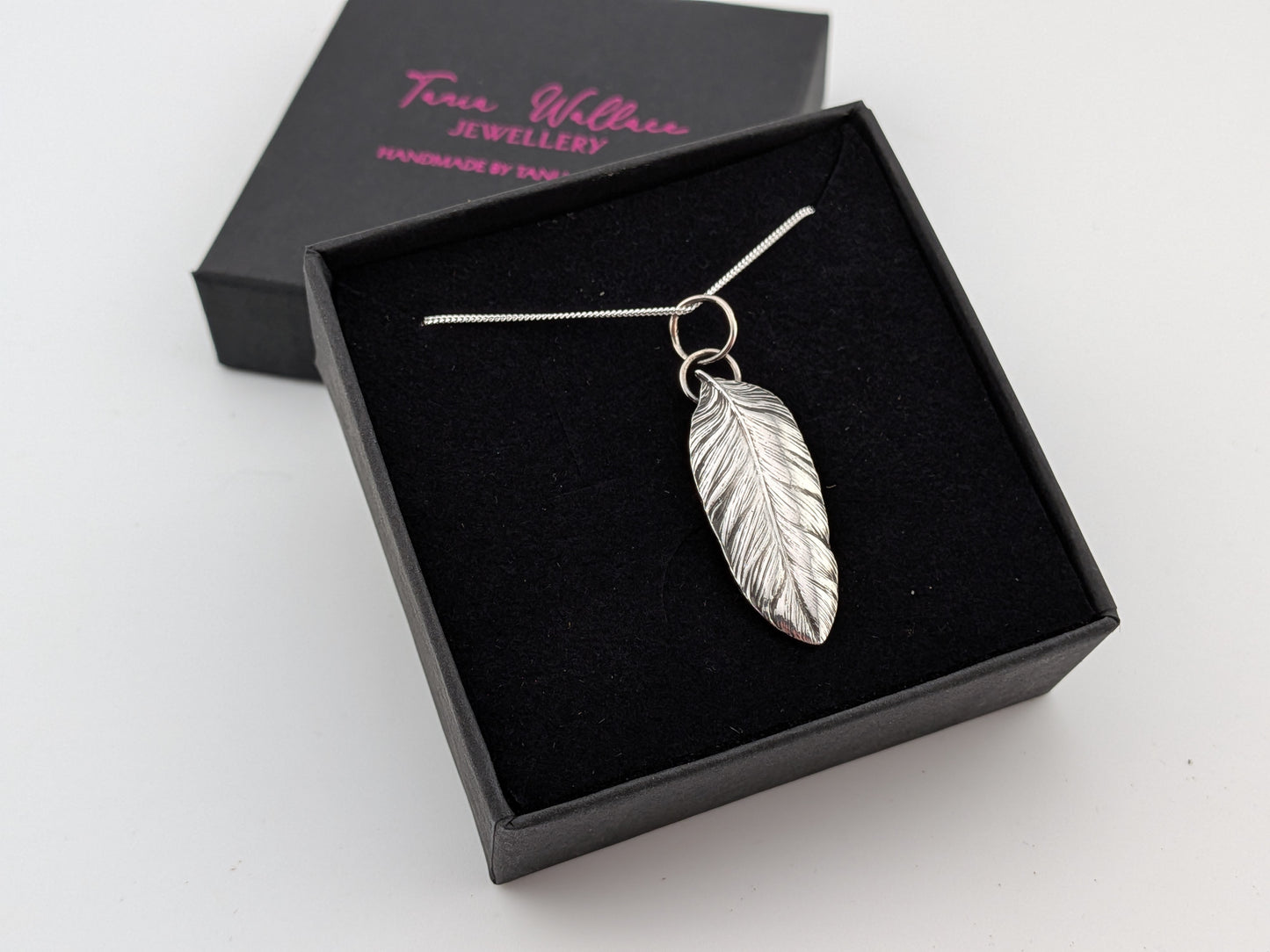 Sterling Silver Feather Pendant