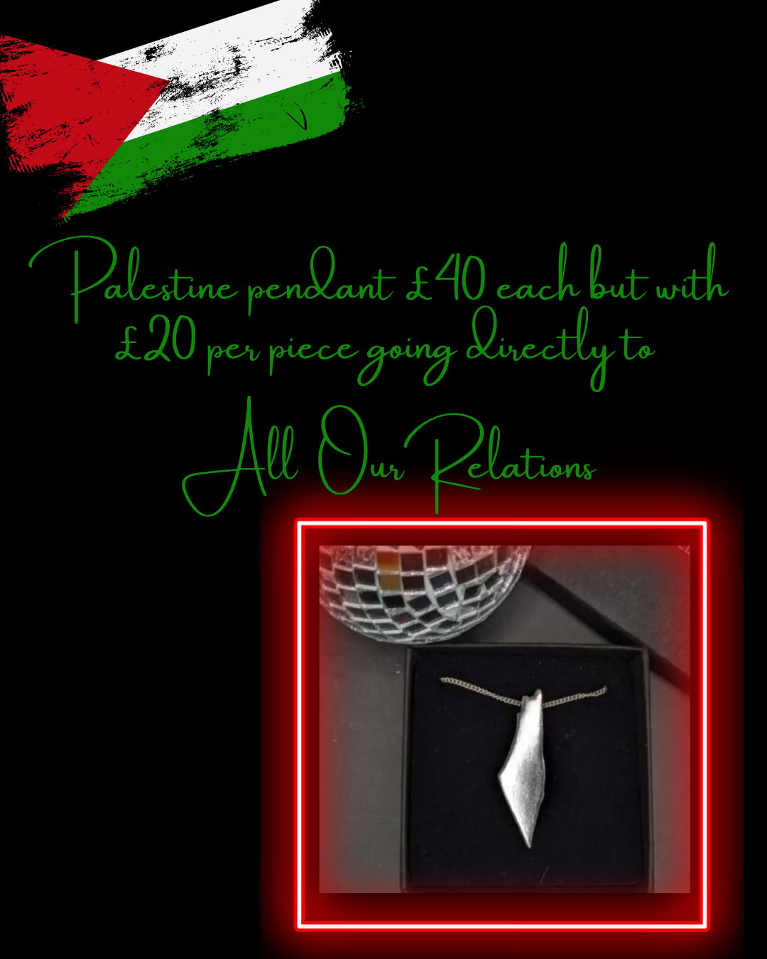 Palestine Charity Pendant