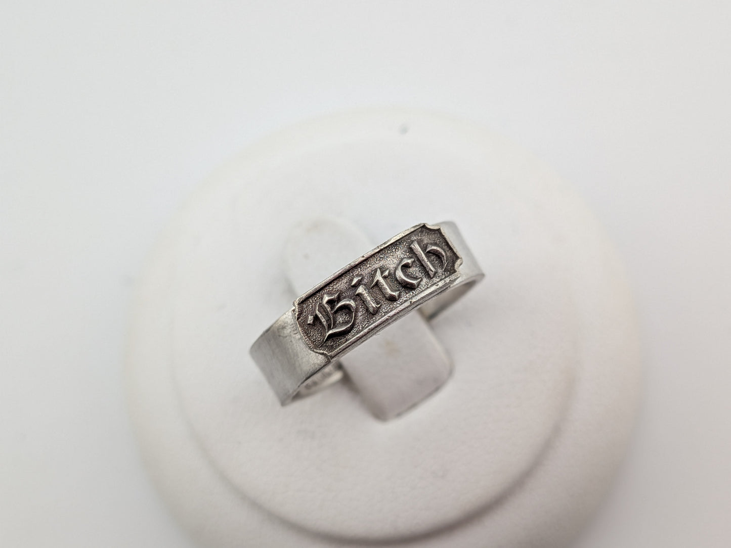 Sterling Silver Bitch Ring