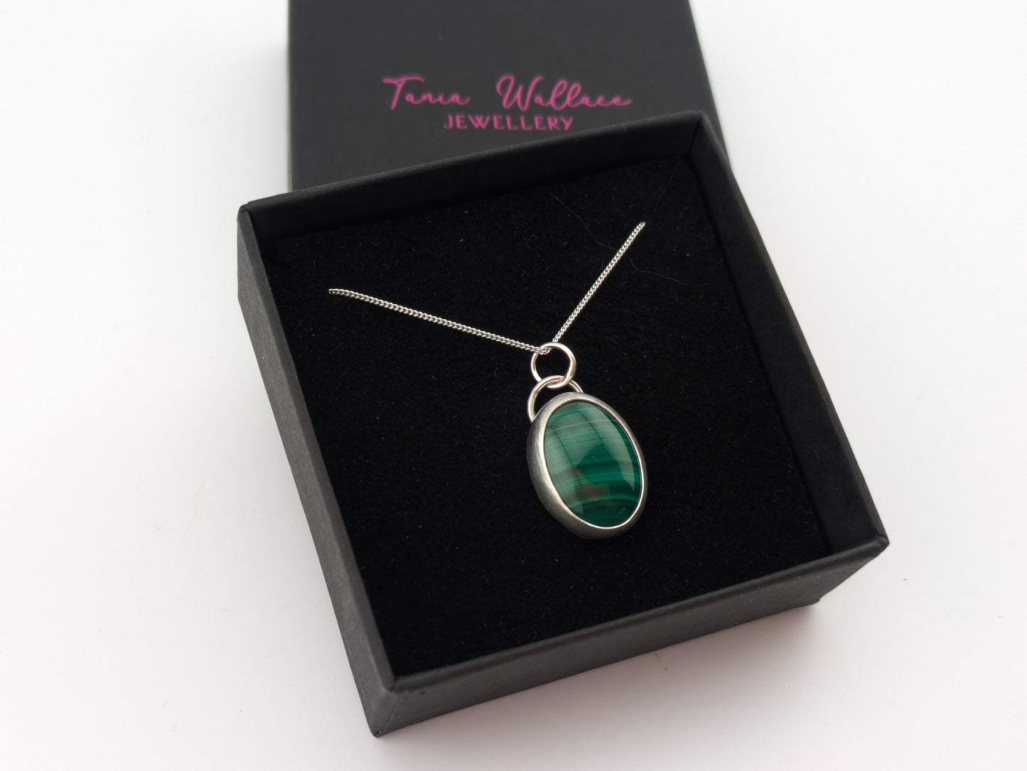Oval Malachite Pendant