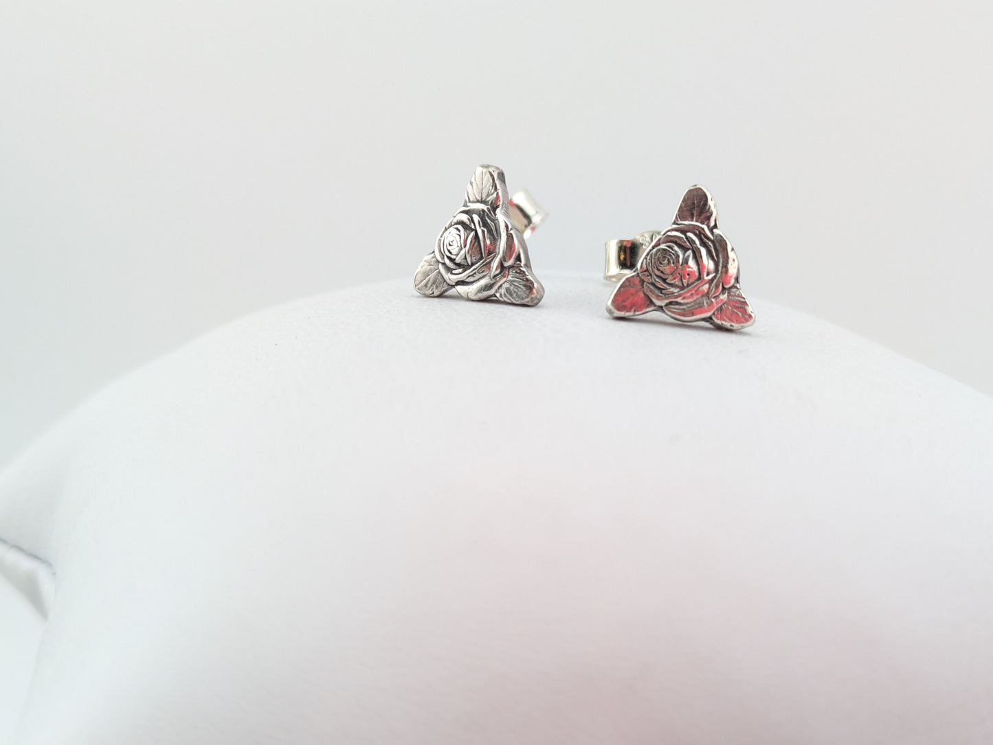 Rose and Leaf Studs