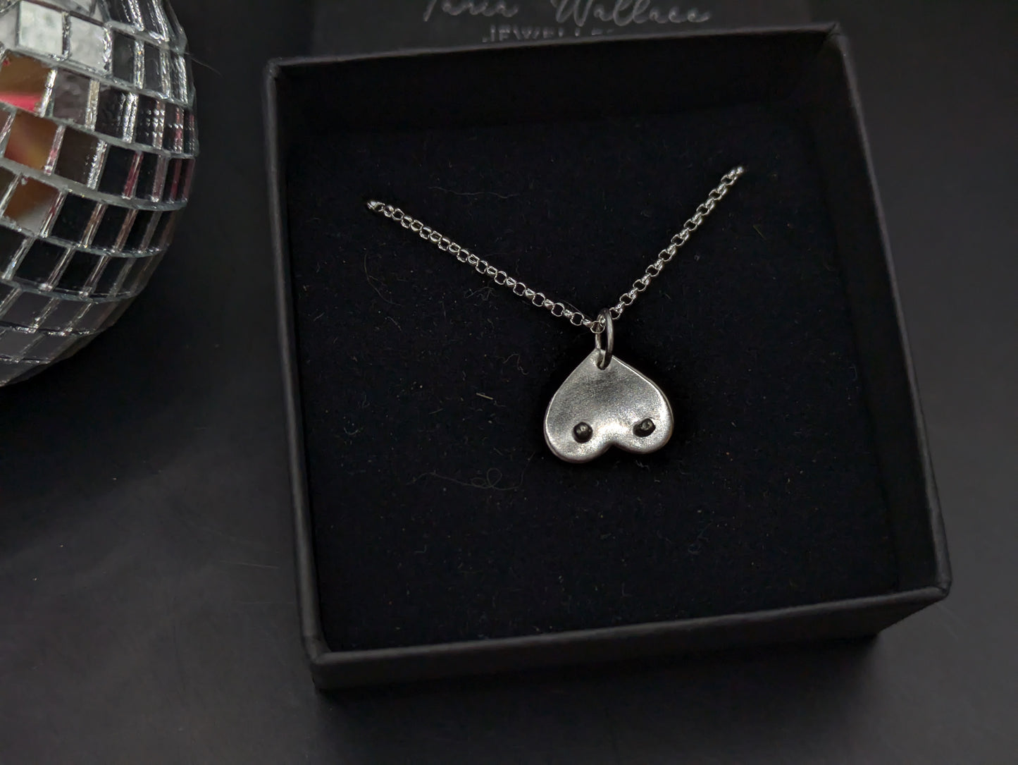 Silver Boob Necklace