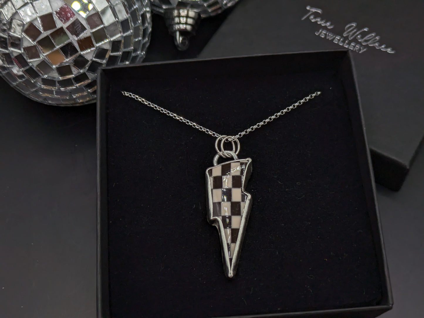 Checkerboard Bolt Pendant