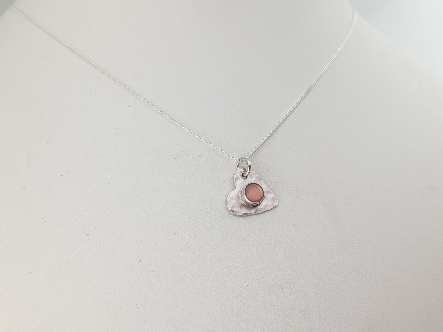 Mother of Pearl Heart Pendant