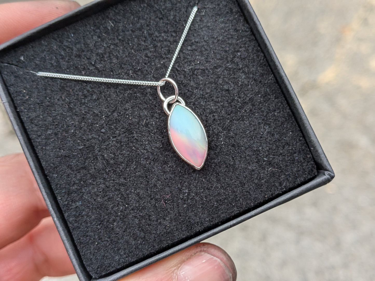 Small Aurora Opal Pendant