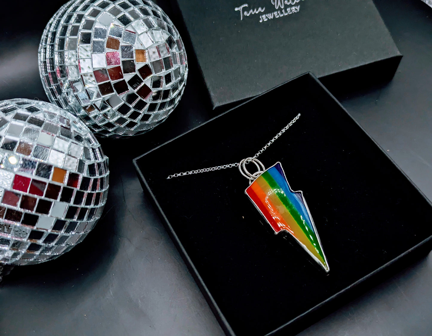 Rainbow Bolt Pendant