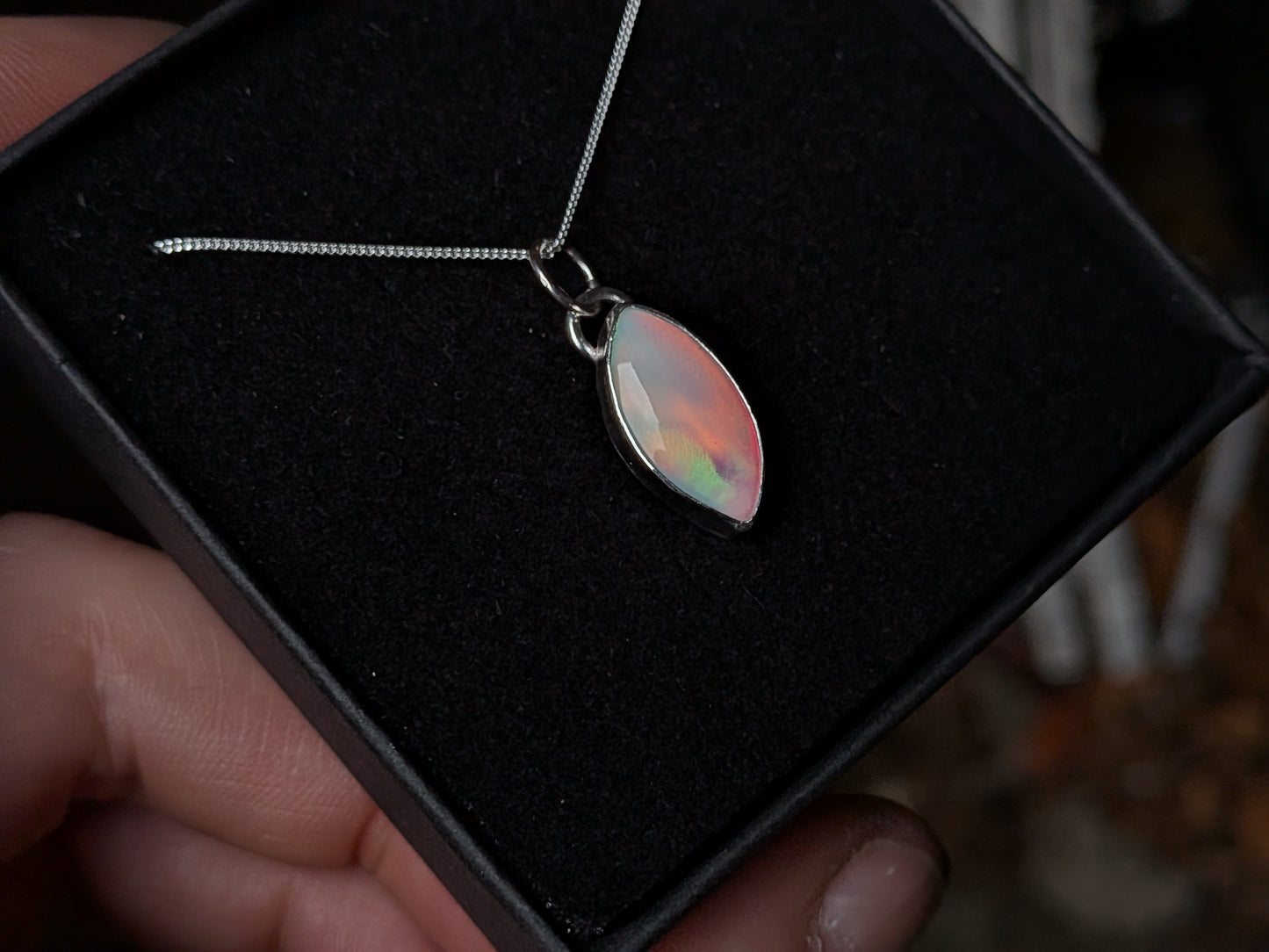 Small Aurora Opal Pendant