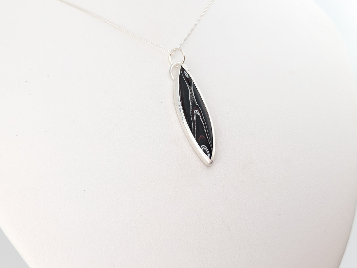 Marquise Fordite Pendant