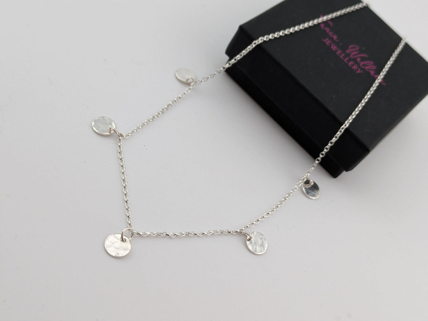 Multi Disc Drop Necklace