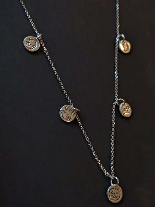 Multi Drop Halloween Necklace