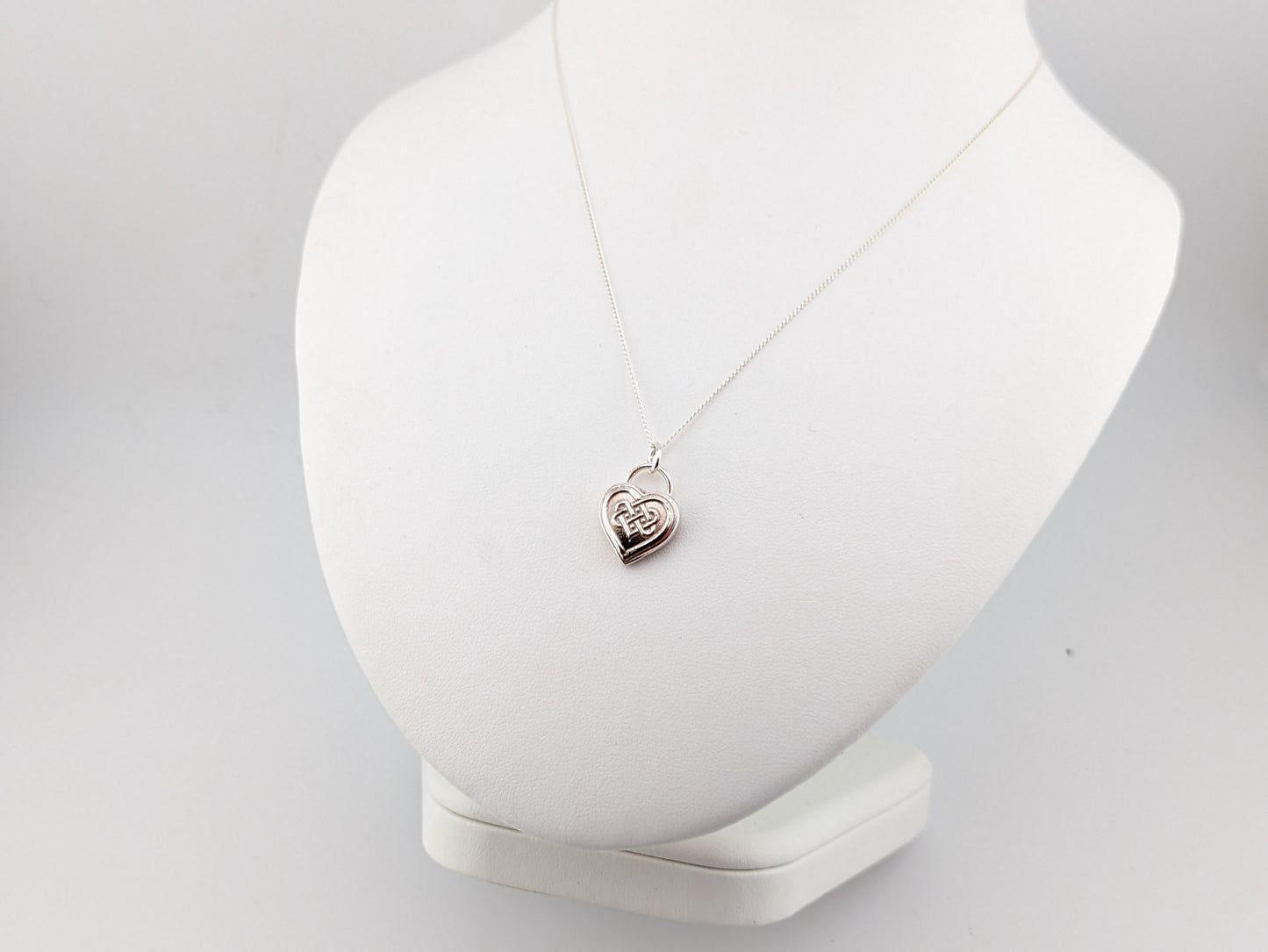 Celtic Heart Sterling Silver Pendant