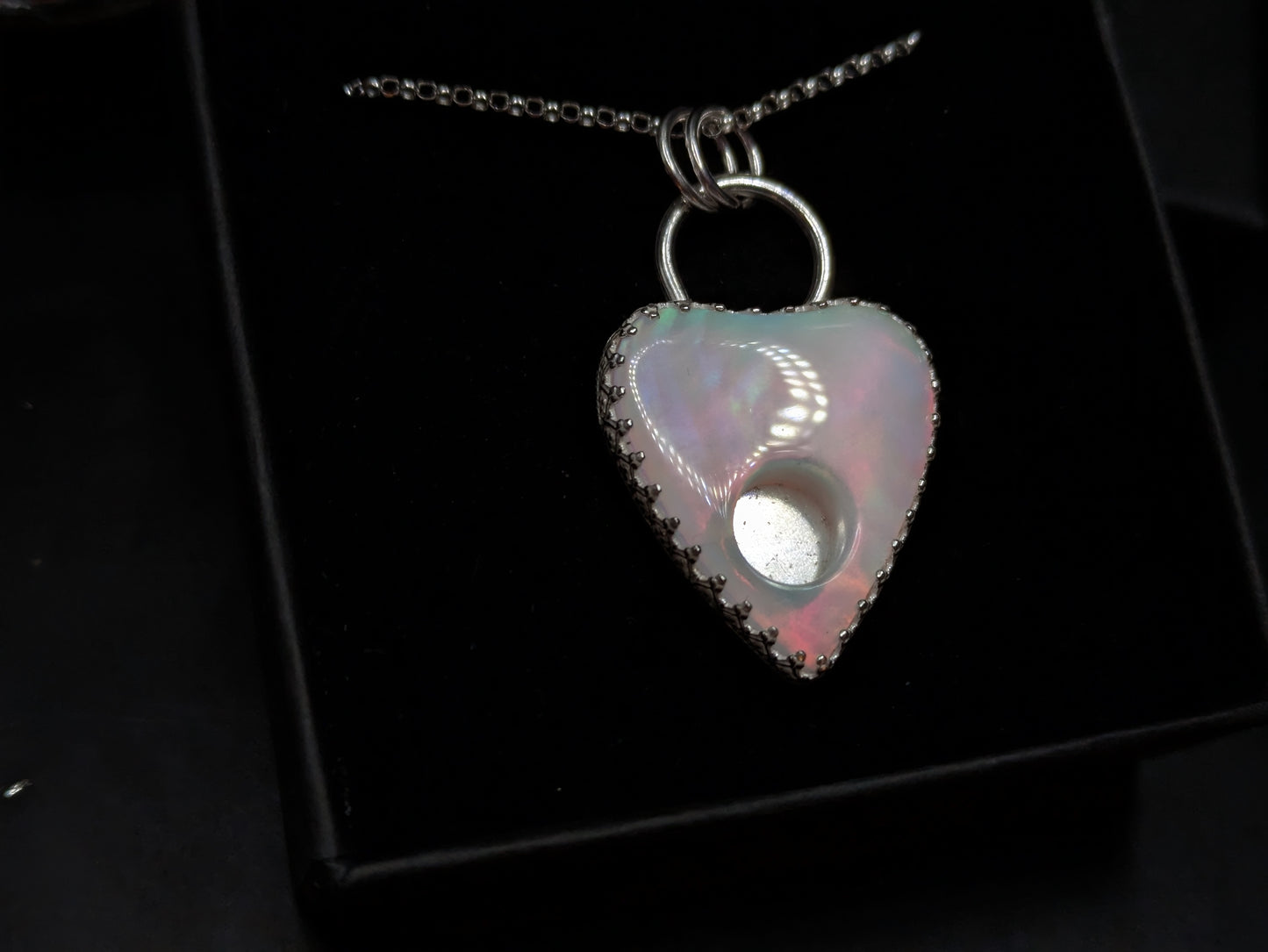 Aurora Opal Planchette Pendant