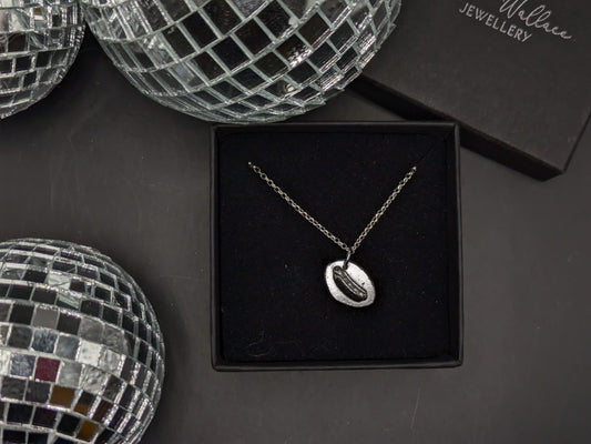 Solid Silver Hotdog Pendant