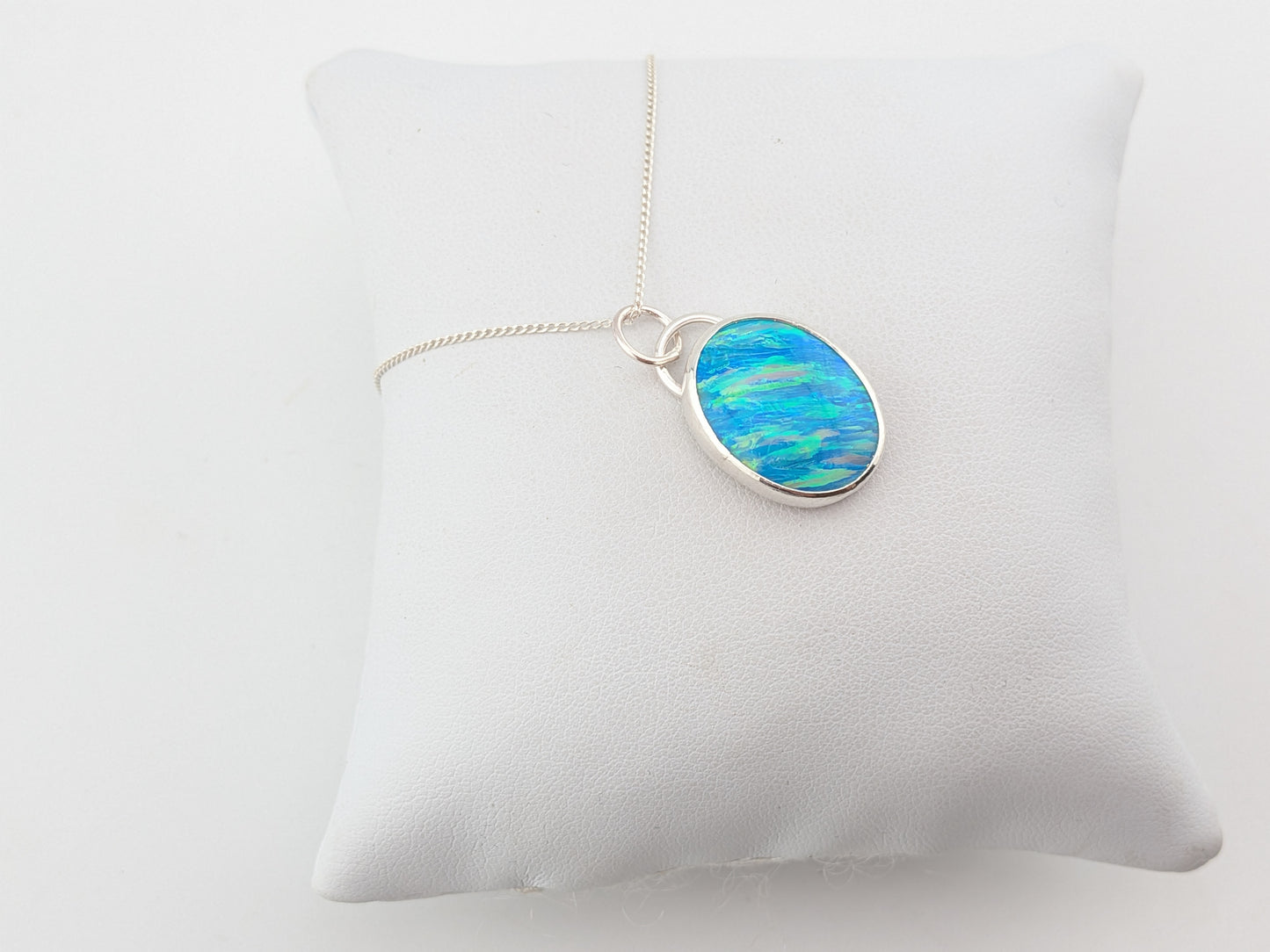 Ocean Blue Bello Opal Pendant