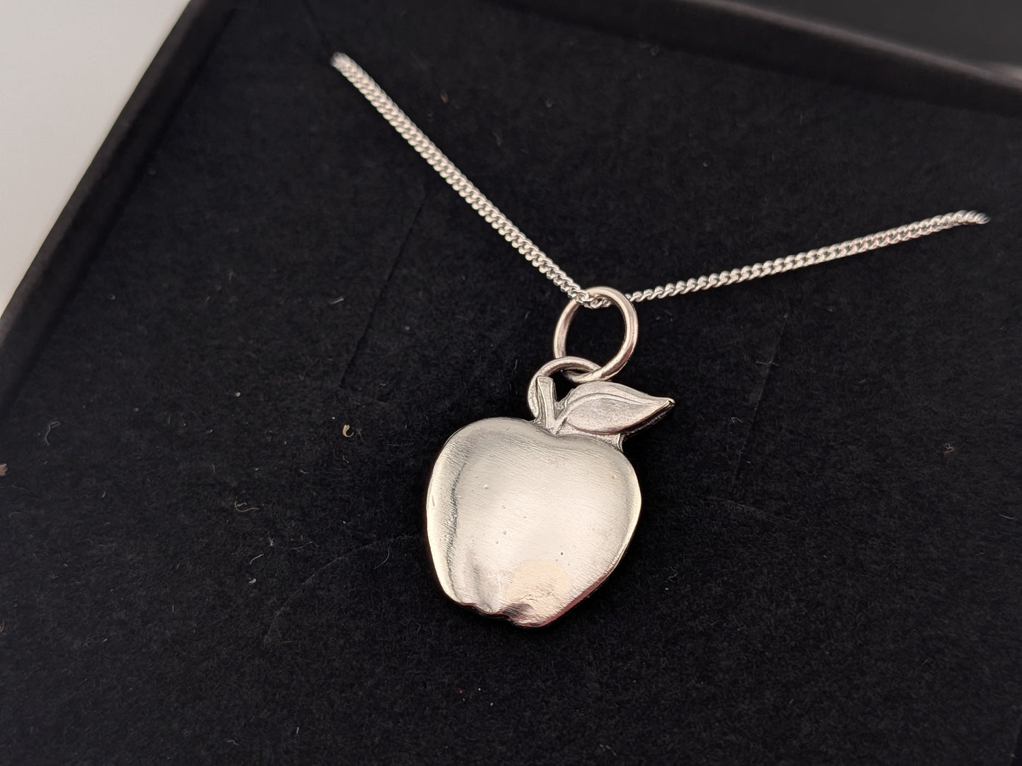 Smooth Apple Sterling Silver Pendant