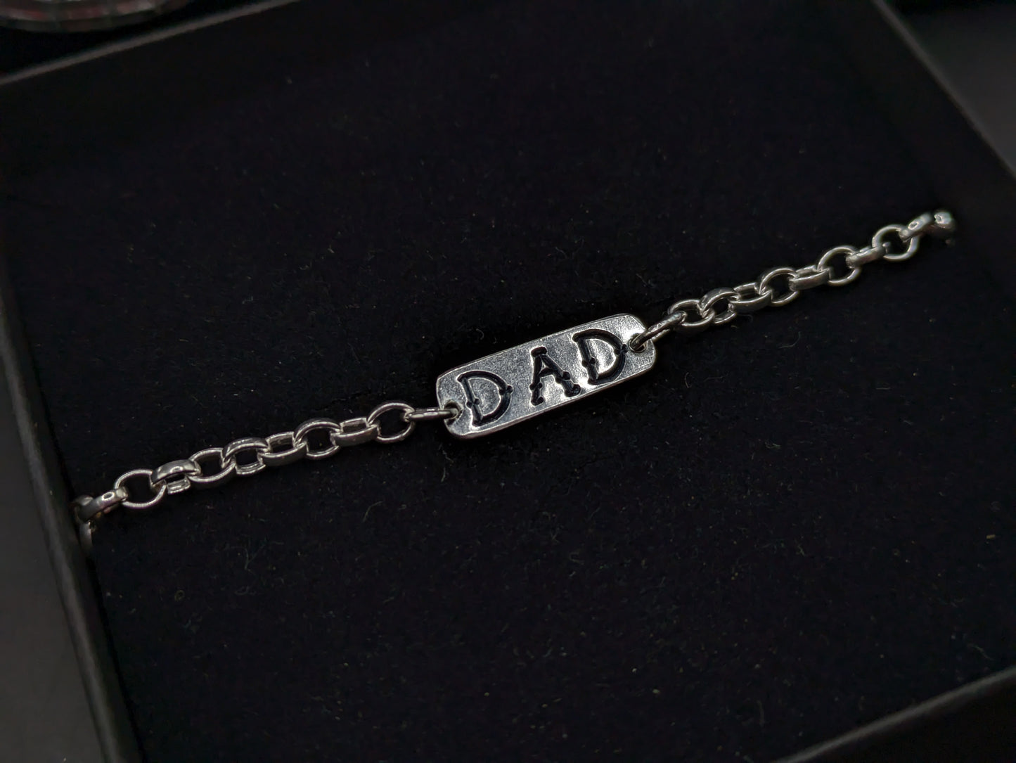 'DAD' Silver Bracelet