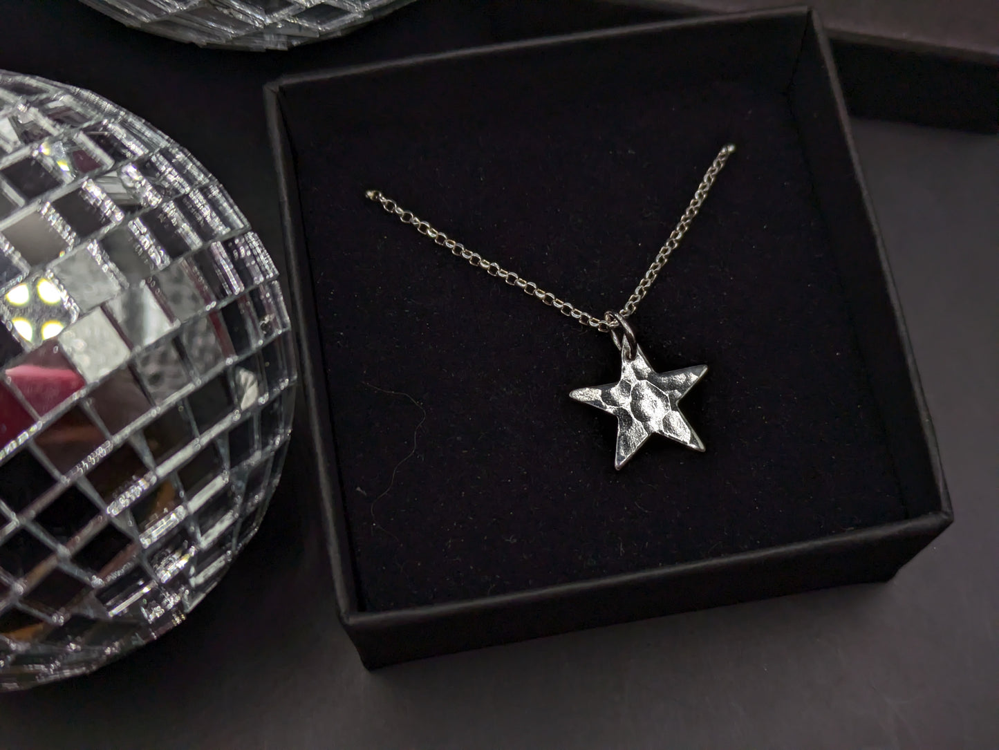 Hammered Star Necklace