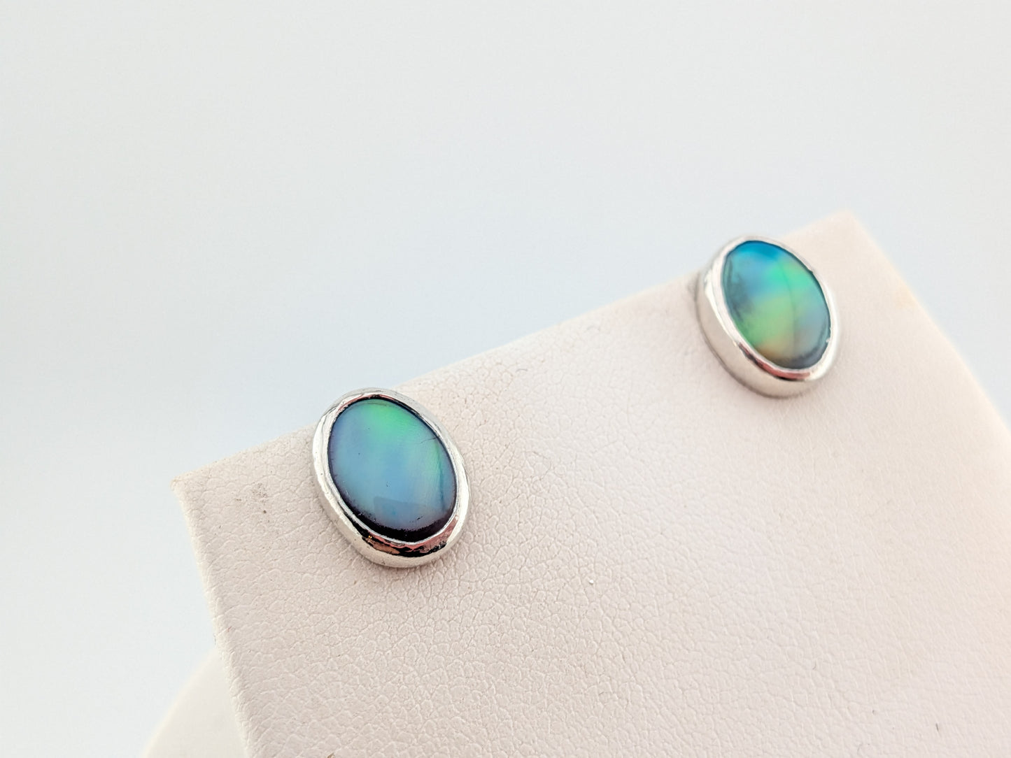 Green Aurora Opal Studs