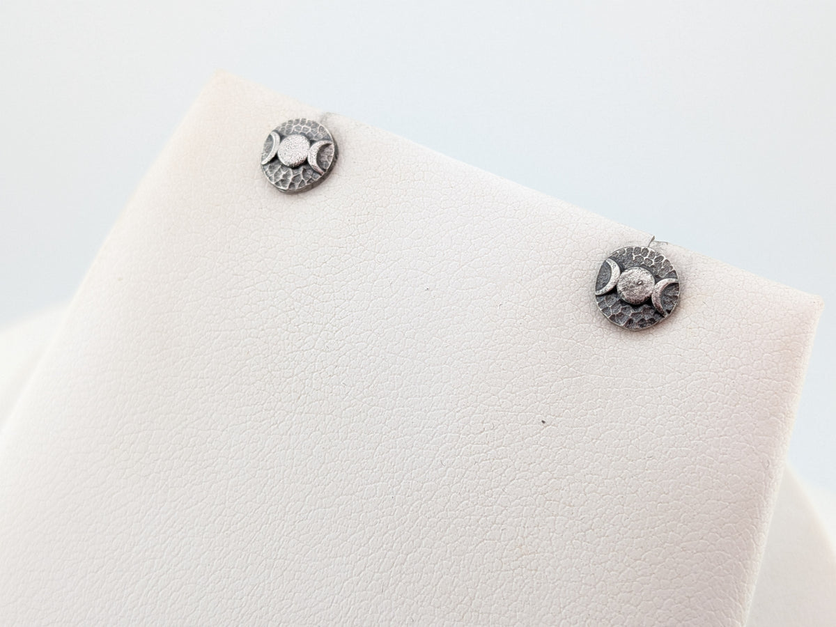 Mini Triple Moon Studs