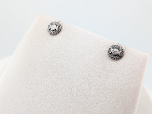 Mini Triple Moon Studs