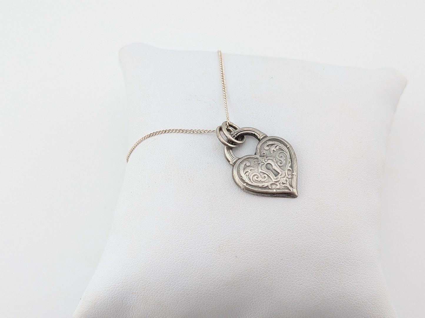 Heart Shaped Padlock Pendant