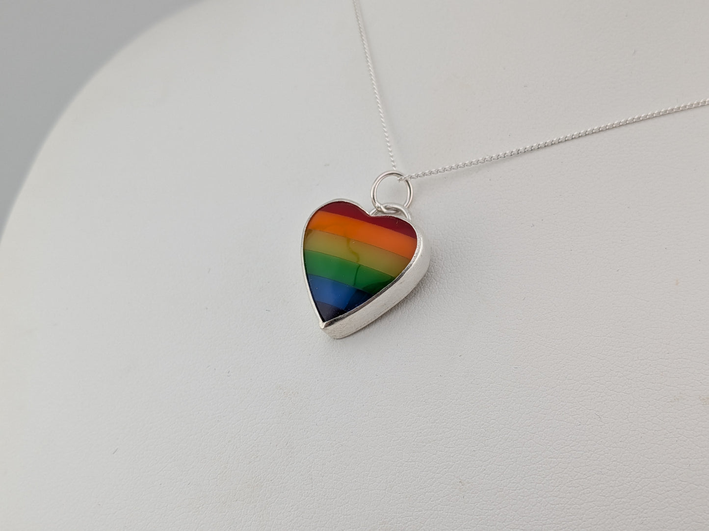 Rainbow Heart Pendant
