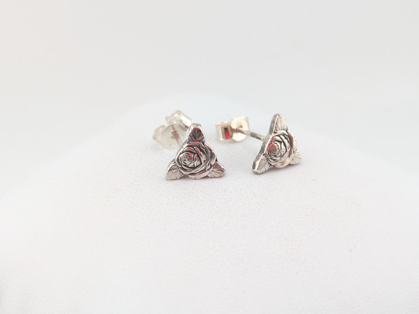 Rose and Leaf Studs