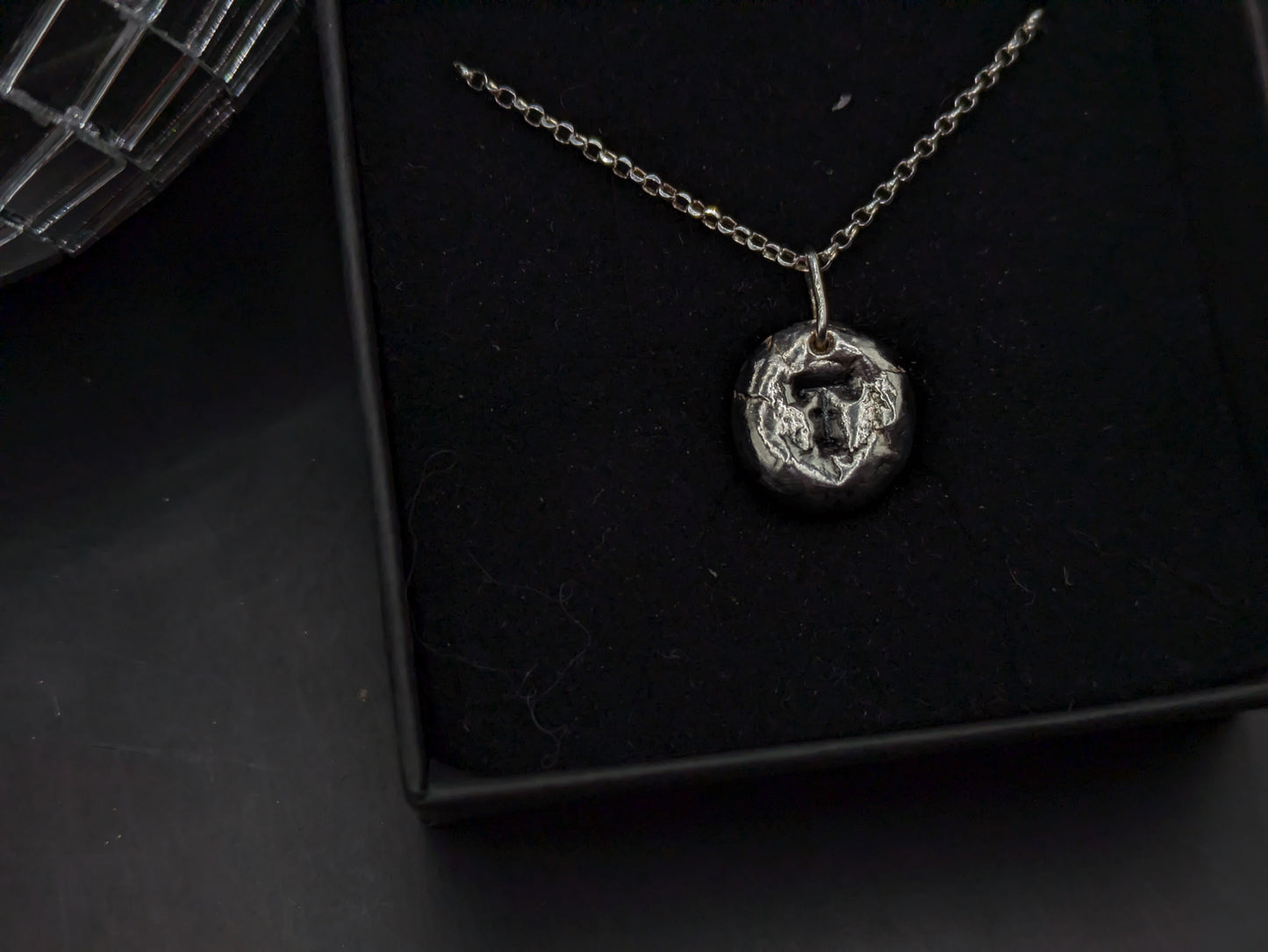 Solid Silver Initial Pendant